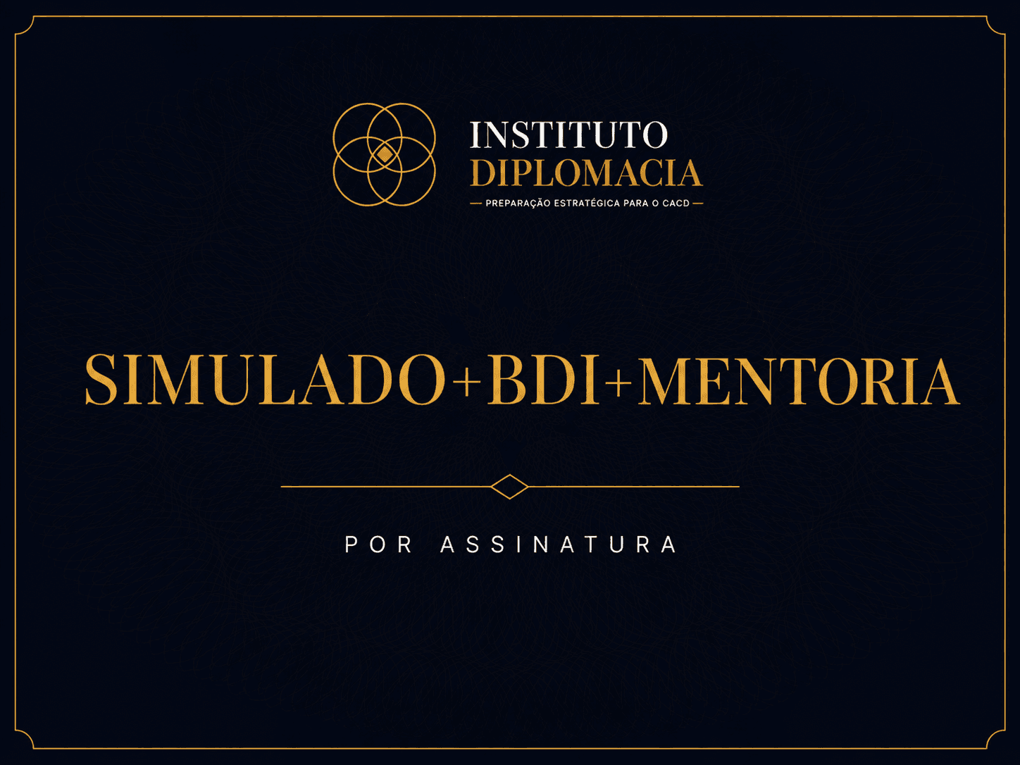 Simulado + BDI + Mentoria (Assinatura)