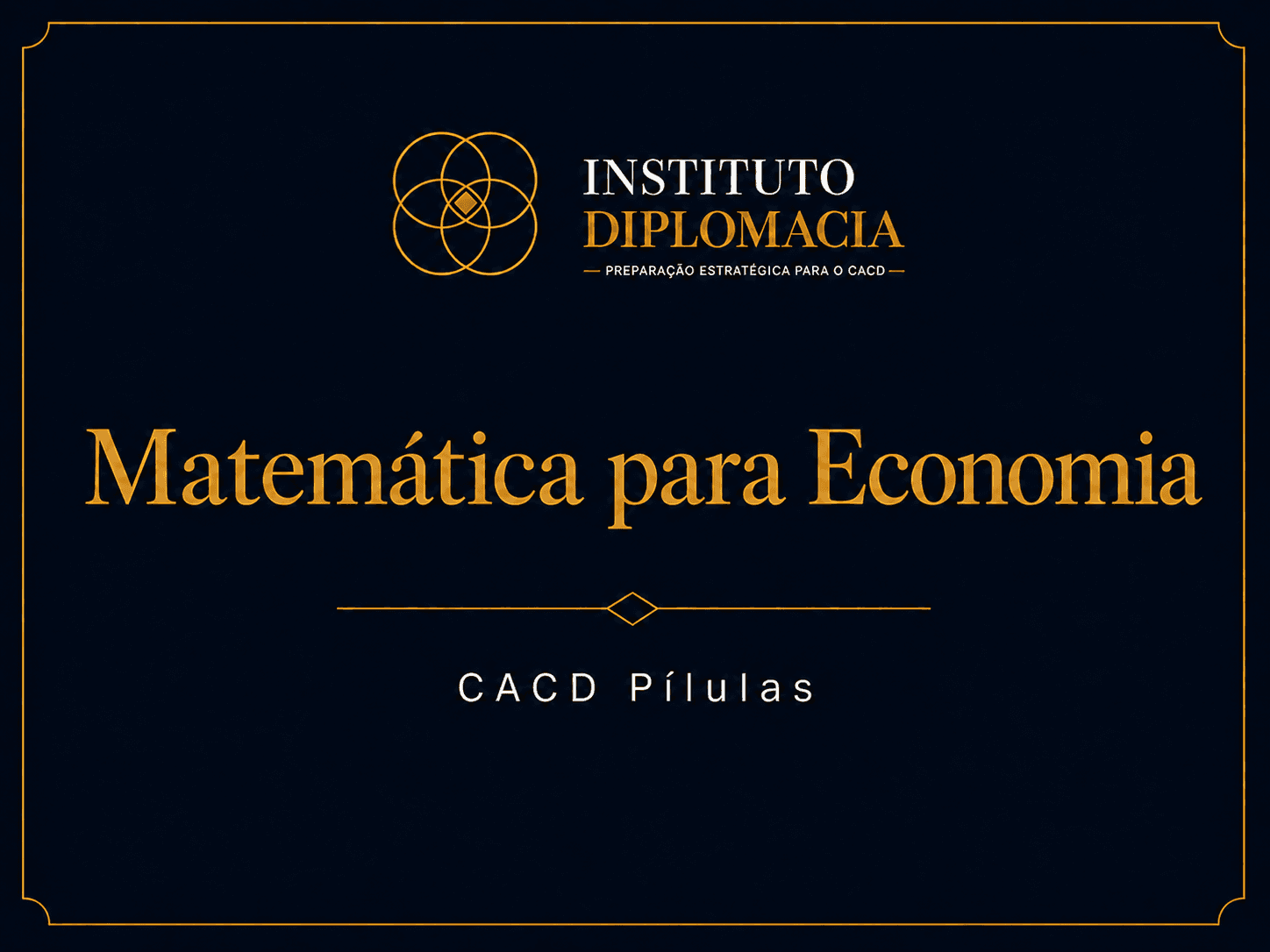 Matemática para Economia